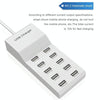 USB Multi-port Charger Mobile Phone Fast Charging Universal Fast Adapter 10 Interface US Plug