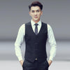 Men Vest Slim Korean Work Clothes Suit Vest Groomsmen Professional Wear Men Vest, Size: XL(Wine red)