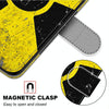 For Alcatel 1L (2021) Coloured Drawing Cross Texture Horizontal Flip PU Leather Case with Holder & Card Slots & Wallet & Lanyard(Yellow Black Logo)