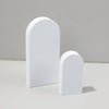 2 x Door Combo Kits Geometric Cube Solid Color Photography Photo Background Table Shooting Foam Props(White)