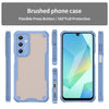 For Samsung Galaxy A56 5G Armor Glaze PC Hybrid TPU Phone Case(Blue)