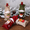 2 PCS Christmas Gift Wine Bottle Dust Cover Bag Home Table Decor(Green old man)
