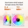 COOLMOON Glacier360 Computer Host Integrated ARGB CPU Water Cooler, Color: White