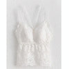 Women Beauty Back Sling Wrapped Chest Vest Crop Top Gathered Anti-Empty Bra Lingerie, Size: XL 63-75kg(White)
