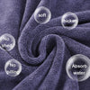 35x75cm Nano Thickened Large Bath Towel Hairdresser Beauty Salon Adult With Soft Absorbent Towel(Dark Purple)