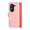 For Asus Zenfone 9 Stitching Horizontal Flip Leather Phone Case(Red)
