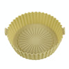Air Fryer Special High Temperature Oil Absorption Silicone Pad, Colour: Large Mustard Yellow