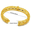 B-45 24K Gold Plated Bracelets Women Wedding Sand Gold Bracelet