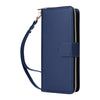 For Samsung Galaxy A56 Nine-card Slots Zipper Wallet Bag Leather Phone Case(Blue)