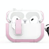 For AirPods Pro 2 DUX DUCIS PECP Series Split Earphone Case with Hook(Pink White)
