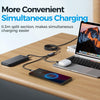 JOYROOM A21 100W USB to 8 Pin+Type-C+Micro USB 3 in 1 Charging Cable, Length: 1.2m(Black)