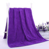 35x75cm Nano Thickened Large Bath Towel Hairdresser Beauty Salon Adult With Soft Absorbent Towel(Dark Purple)