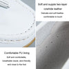 Leather Anti-Slip Flat Shoes Women Casual Shoes, Size: 42(White)