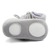 D0772 Cotton Uppers Semi-Rubber Soles Non-Slip Baby Walking Shoes, Size: 13cm(Grey)