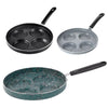 Maifan Stone Fried Egg Nonstick Pan Waffle Maker, Style: Open Fire, Diameter: 24cm (Grey)