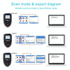1D CCD Red Light Wireless Barcode Reader Scanner Data Collector With 2.2-Inch LCD Screen