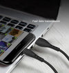Yesido CA26 2.4A USB to 8 Pin Charging Cable, Length: 1m(Black)