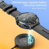 M68 Plus 1.52 inch Round Screen 2 in 1 Bluetooth Earphone Smart Watch, 512MB Memory Support Health Monitoring(Black)