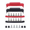 M8 Nylon Base RV Yacht Waterproof Dustproof Cover 6-post Bus Bar, Color: Red+Black 1pair