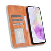 For Samsung Galaxy A56 5G Magnetic Buckle Retro Texture Leather Phone Case(Brown)