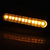 2 PCS D12V / 1W Motorcycle LED Waterproof Dynamic Blinker Side Lights Flowing Water Turn Signal Light (Yellow Light)