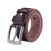 BULL CAPTAIN 01 Pin Buckle Thickened Cowhide Wear-Resistant Belt, Length: 120cm (Burr Brown)