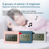 ZKLiLi Lazy Snooze Applet Alarm Clock Bedside Bluetooth Multifunctional Silent Digital Alarm Clock(Pink)