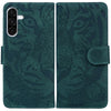 For Samsung Galaxy A26 5G Tiger Embossing Pattern Flip Leather Phone Case(Green)