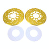 2 PCS Universal Aluminium Auto Car Wheel Disc Brake Racing Decorative Cover(Gold)