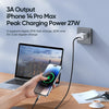 DUZZONA  A5 PD 20W USB-C/Type-C to 8 Pin Transparent Fast Charging Data Cable, Length: 1m(Black)