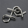 8 PCS / Set Metal Puzzle Toy Intelligence Buckle for Kids Education Developmental  Toys