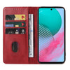 For Samsung Galaxy M54 Magnetic Closure Leather Phone Case(Red)