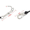 Diving Double-headed Stainless Steel Flow Hook With Safety Rope, Color: Blue