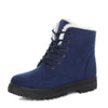 Ladies Cotton Shoes Plus Velvet Snow Boots, Size:40(Blue)
