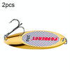 2 PCS  35g PROBEROS DW342 Lure VIB Metal Sequins(Gold)
