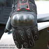 BSDDP RH-A0132 Full Finger Protection Outdoor Motorcycle Gloves, Size: L(Black)