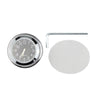Aluminum Alloy Plating Motorcycle Handlebar Clock(Black Shell Black Background)