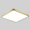 Macaron LED Square Ceiling Lamp, Stepless Dimming, Size:30cm(Gold)