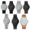 EUTOUR E030 Magnetic Ball Men Bezel-Free Design Watch(Silver Net Strip)