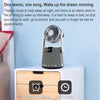 SOAIY K8 Wireless Bluetooth Dual Alarm Clock Speaker with Small Fan(Red)