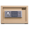 Small Steel Security Safe Box - Digital Keypad - Wall Mount - Gold