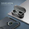 TWS-1003 Bluetooth 5.0 Semi-in-ear Design Wireless Bluetooth Earphone(Black)