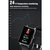 F15 Pro 1.69 inch TFT Screen IP67 Waterproof Smart Watch, Support Body Temperature Monitoring / Sleep Monitoring / Heart Rate Monitoring / Incoming Call Reminder(Black)