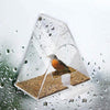 Acrylic Bird Cage, Transparent Triangle Feeder, Small Birds