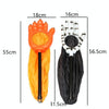Halloween Palm Candy Bag Pumpkin Skull Begging Bags(Orange)