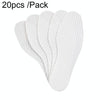 20pcs /Pack Summer Thin Disposable Insoles Cuttable Sweat-Absorbent And Breathable Footbeds, Size: 38(White)