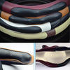 Super Fiber Leather Car Universal Anti-skid Steering Wheel Cover, Diameter: 38cm(Black)