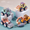 2PCS LXB-418 Removable Assembly Simulation Engineering Vehicle Model(Excavator)