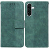 For Samsung Galaxy A36 5G / A56 5G Geometric Embossed Leather Phone Case(Green)