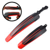 1 Set  Dual Color Bicycle Mudguard Mountain Bike Fenders Set(All Black)